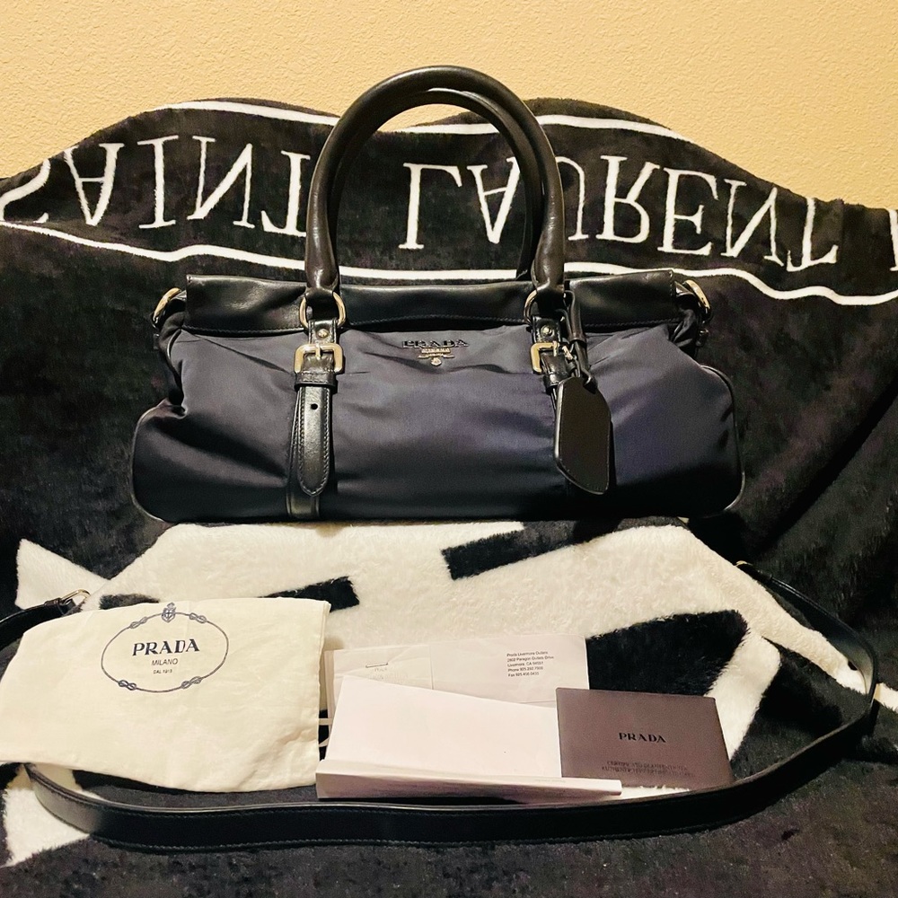 PRADA Nylon Medium Size with Long Strap & Dustbag